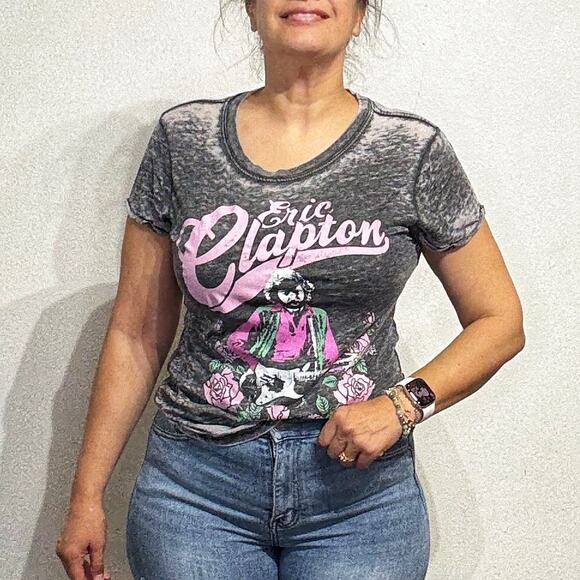 Odd People Gray Eric Clapton Short Sleeve Tee Sz S - Picture 1 of 13